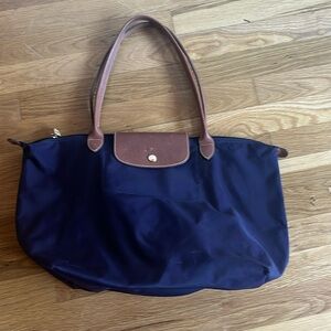 Longchamp Le Pliage Tote (Dark Purple)